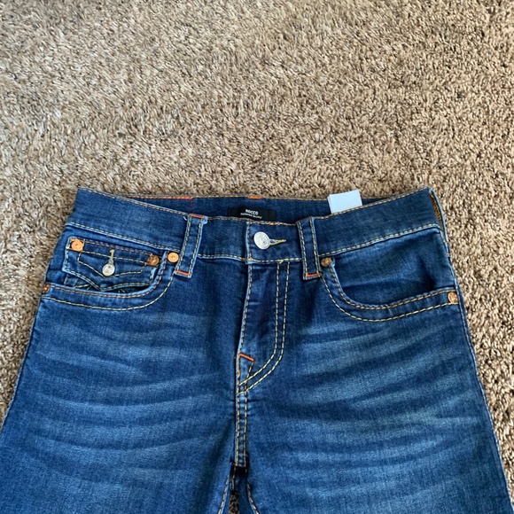 True Religion Rocco Relaxed Skinny Jeans Sz.30 Mid Rise Dark Medium Wash Denim - Picture 2 of 12